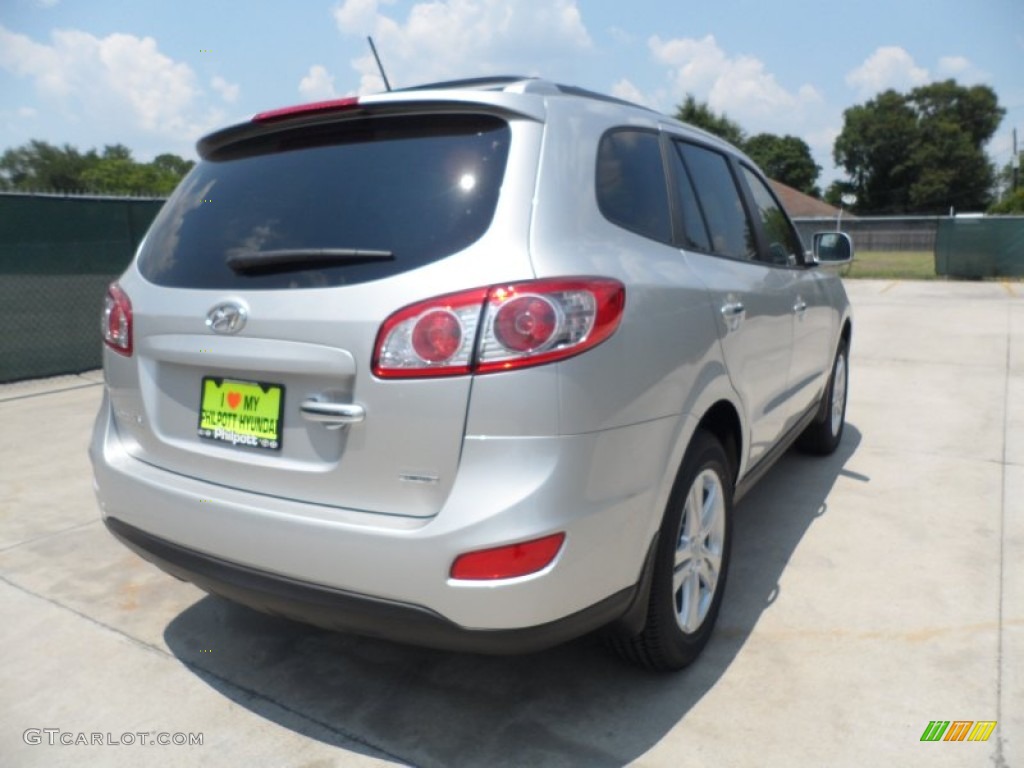 2012 Santa Fe Limited - Moonstone Silver / Cocoa Black photo #3