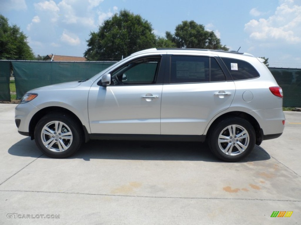 2012 Santa Fe Limited - Moonstone Silver / Cocoa Black photo #6