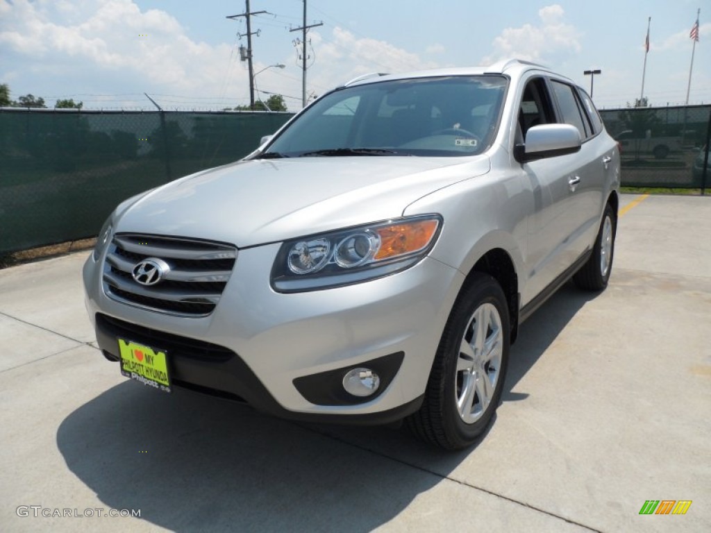 2012 Santa Fe Limited - Moonstone Silver / Cocoa Black photo #7