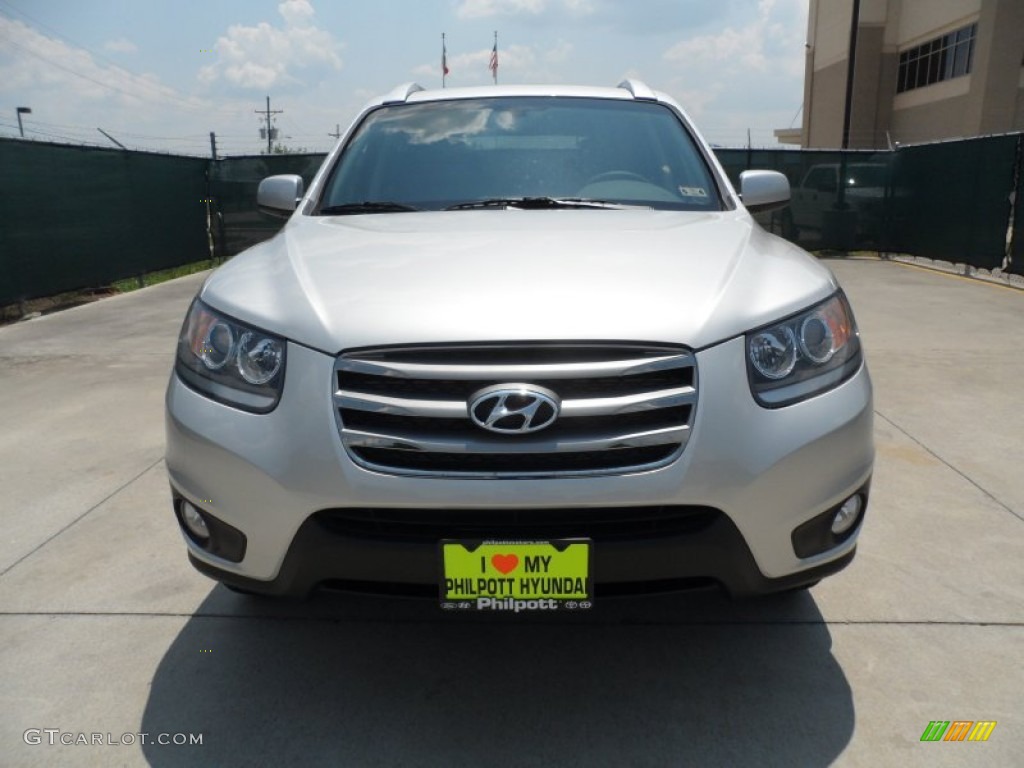 2012 Santa Fe Limited - Moonstone Silver / Cocoa Black photo #8