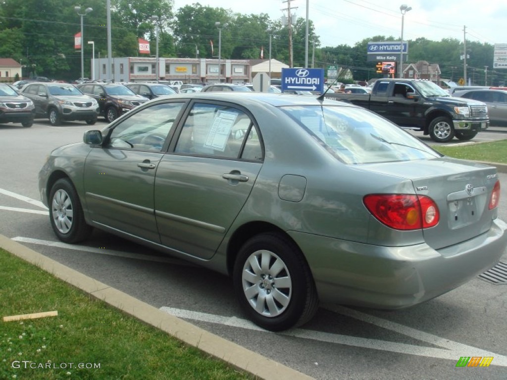 2003 Corolla LE - Mineral Green Metallic / Pebble Beige photo #6