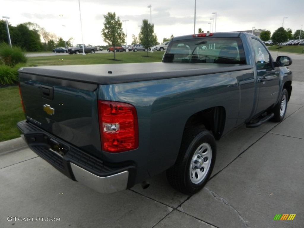 2008 Silverado 1500 Work Truck Regular Cab - Blue Granite Metallic / Dark Titanium photo #3