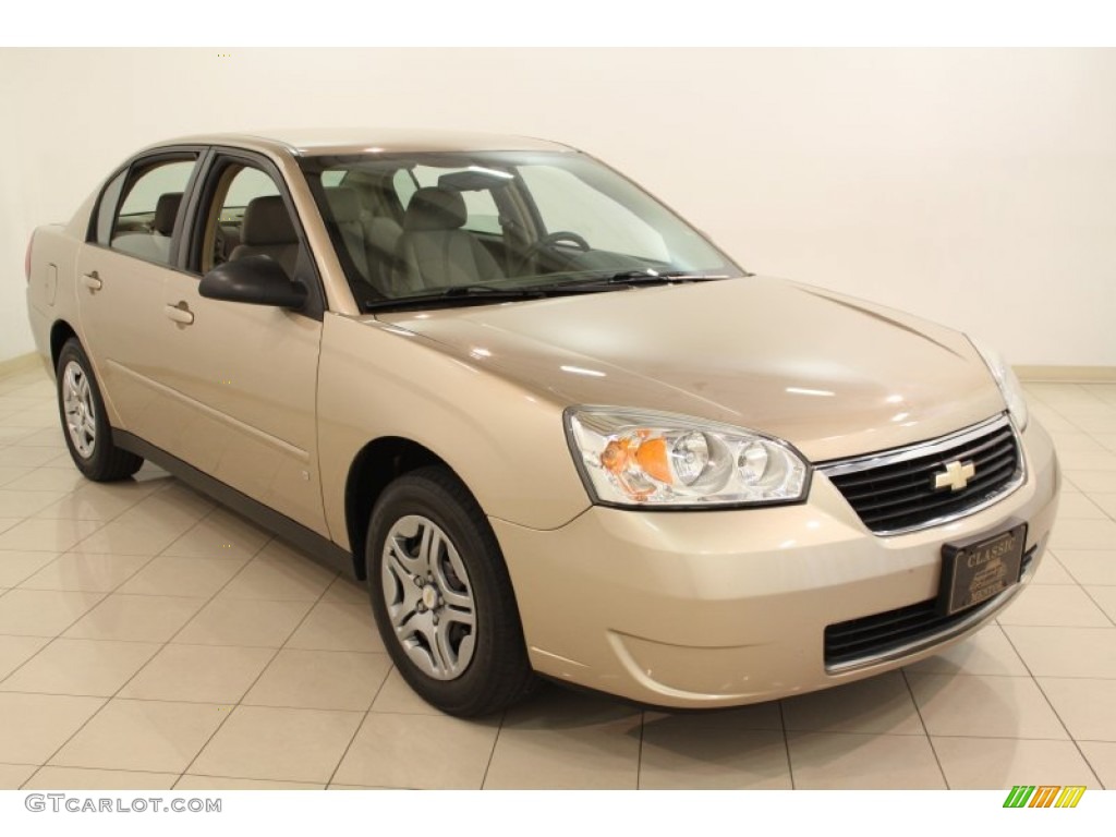 2007 Malibu LS Sedan - Sandstone Metallic / Cashmere Beige photo #1