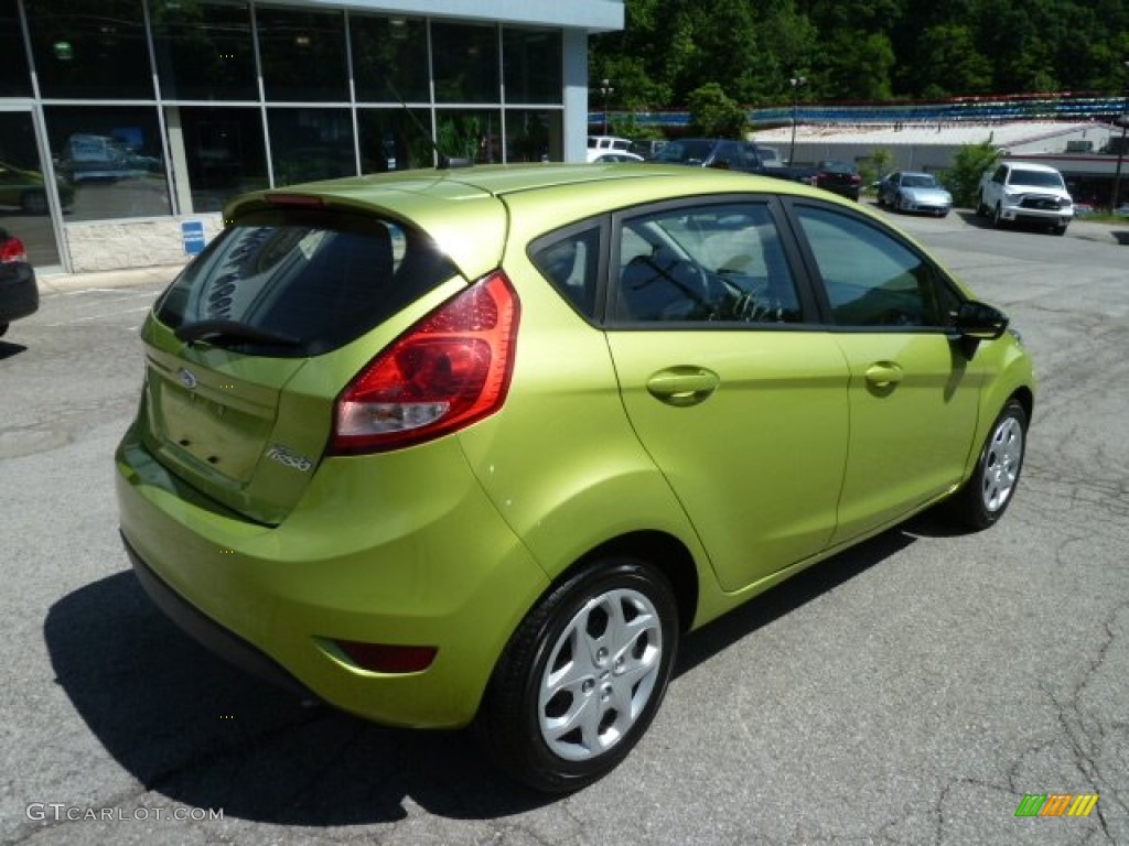 Lime Squeeze Metallic 2011 Ford Fiesta SE Hatchback Exterior Photo #65476939