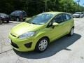 Lime Squeeze Metallic 2011 Ford Fiesta SE Hatchback Exterior