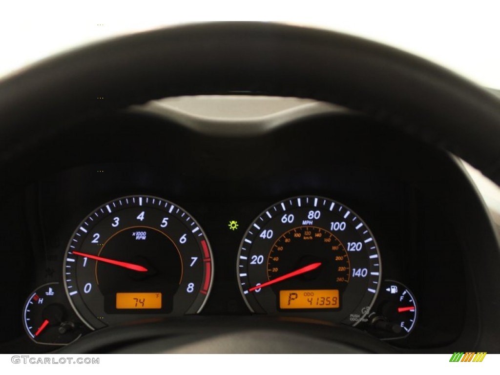 2010 Toyota Corolla S Gauges Photo #65477542
