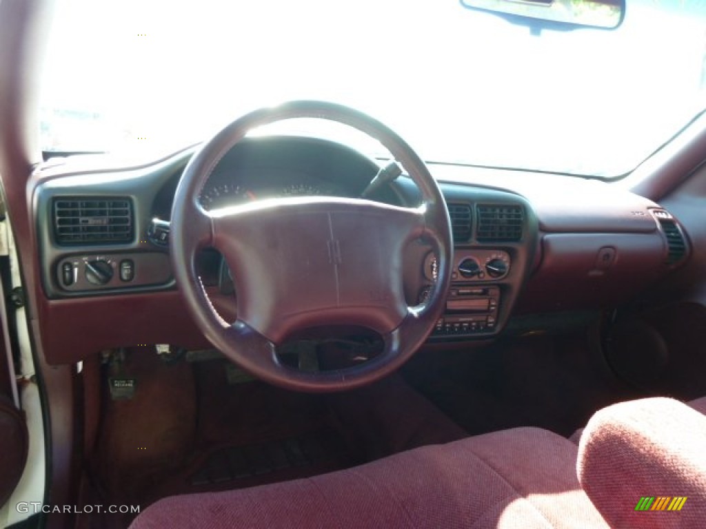 1995 Cutlass Supreme S Sedan - White / Dark Red photo #9