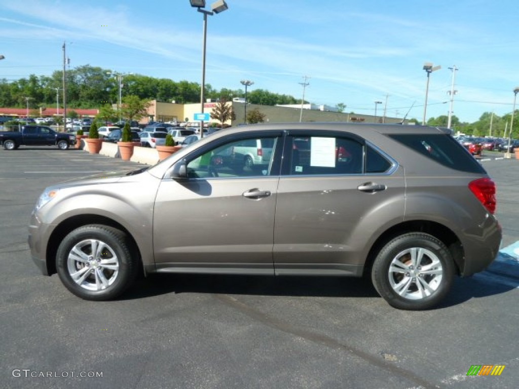 2010 Equinox LS AWD - Mocha Steel Metallic / Jet Black/Light Titanium photo #6