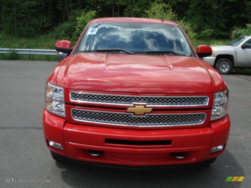 2012 Silverado 1500 LT Extended Cab 4x4 - Victory Red / Ebony photo #3