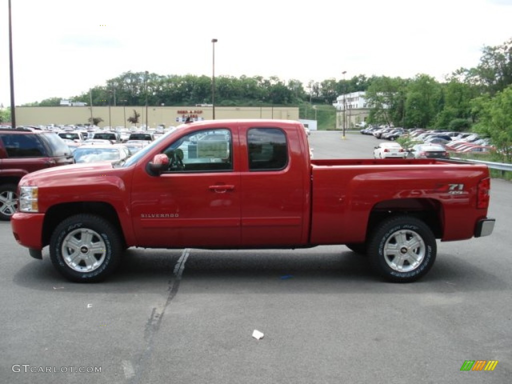 2012 Silverado 1500 LT Extended Cab 4x4 - Victory Red / Ebony photo #5