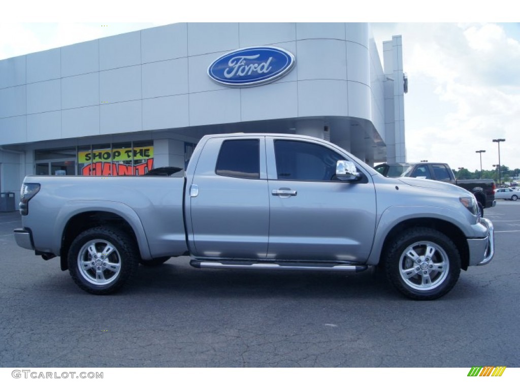 2009 Tundra SR5 Double Cab 4x4 - Silver Sky Metallic / Graphite Gray photo #1