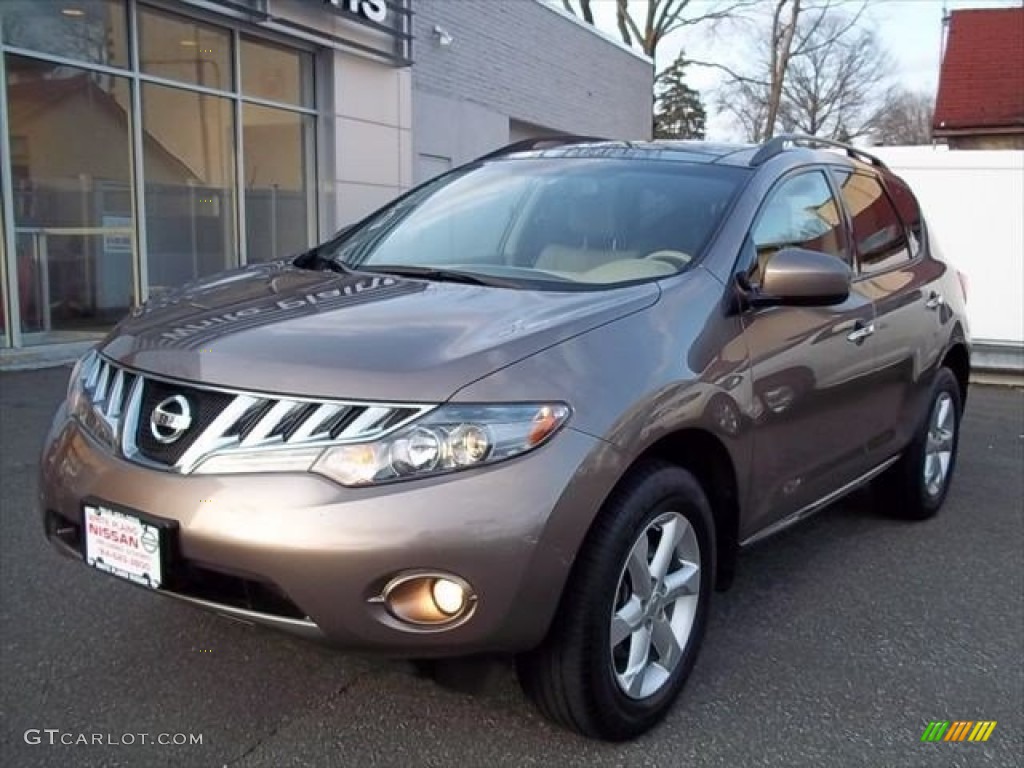 2010 Murano SL AWD - Tinted Bronze Metallic / Beige photo #35