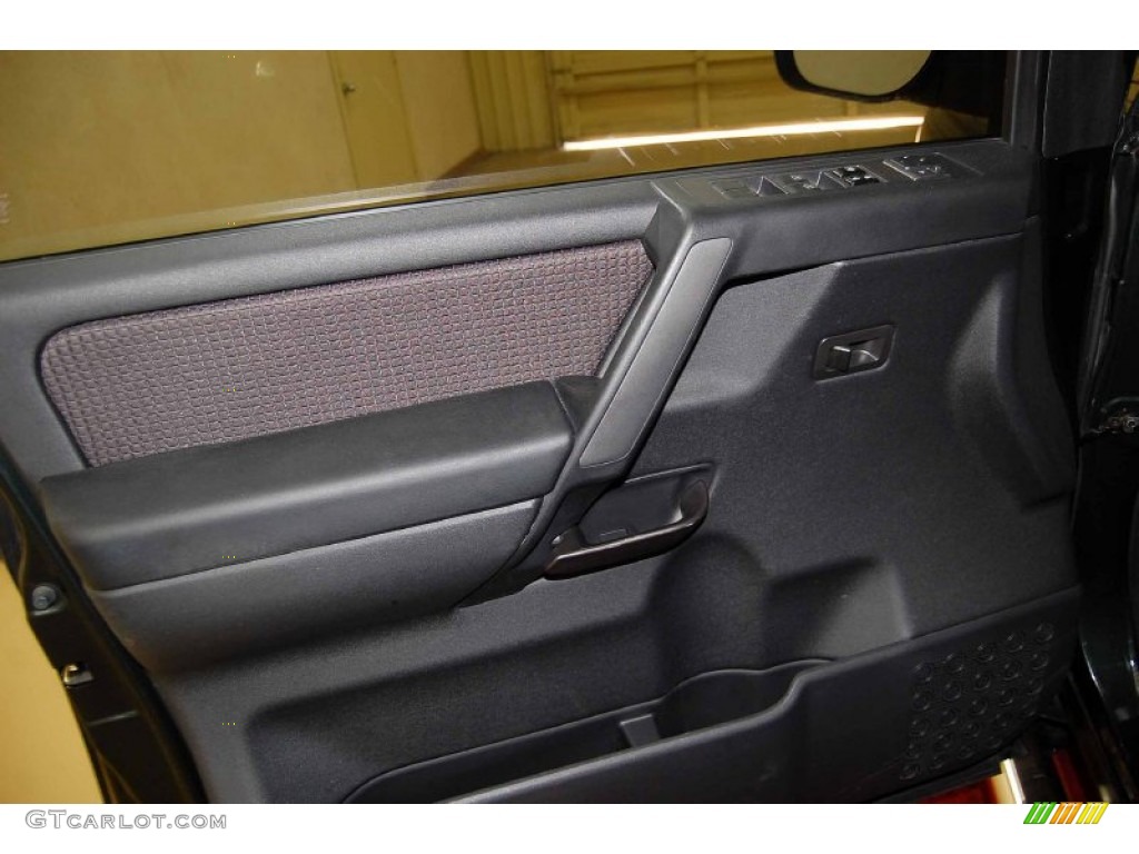 2008 Titan SE Crew Cab - Timberline Green / Charcoal photo #9