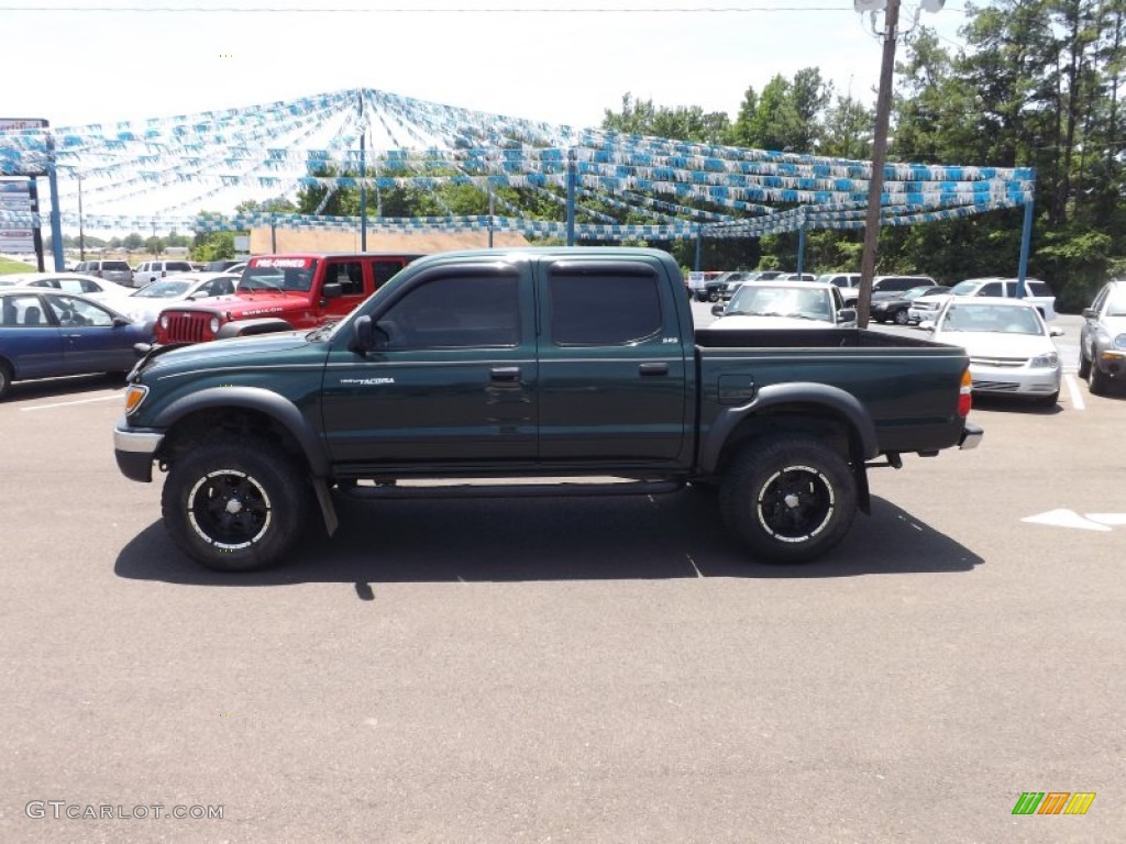 2002 Tacoma V6 Double Cab 4x4 - Imperial Jade Green Mica / Charcoal photo #2