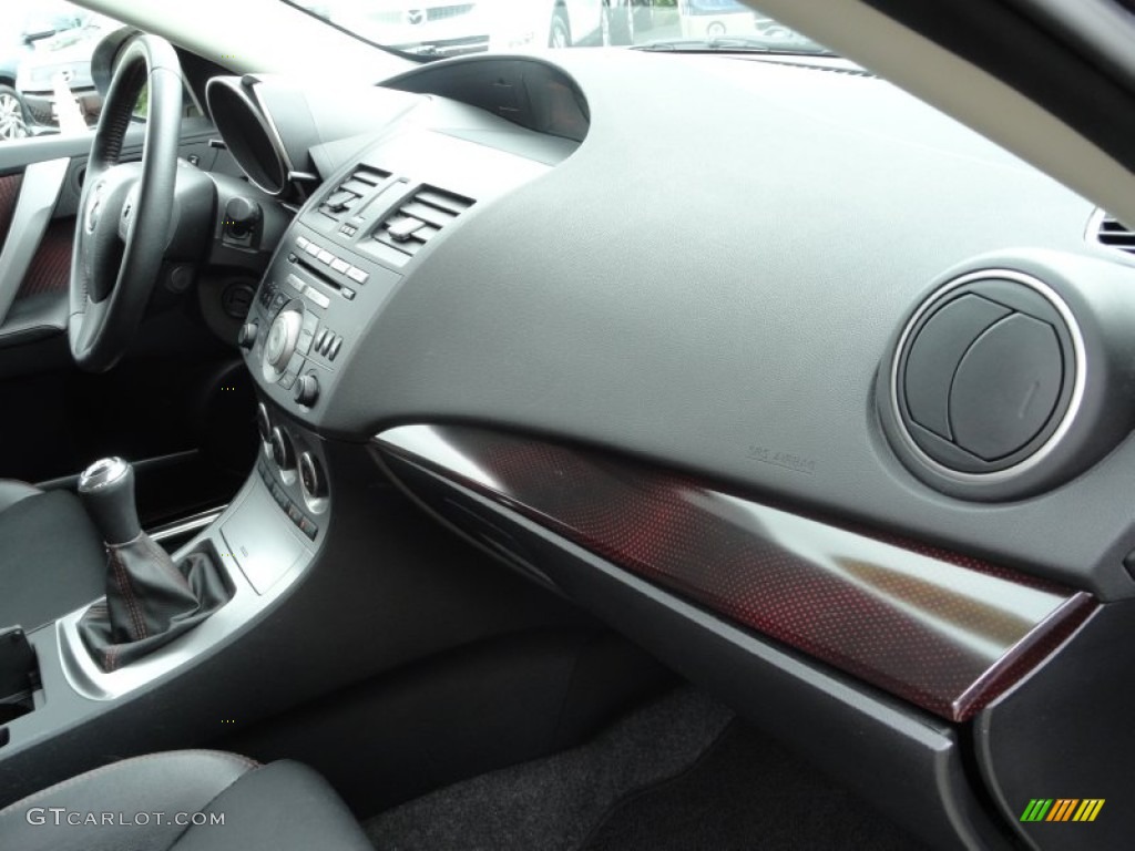 2010 Mazda MAZDA3 MAZDASPEED3 Grand Touring 5 Door Black/Red Dashboard Photo #65486356