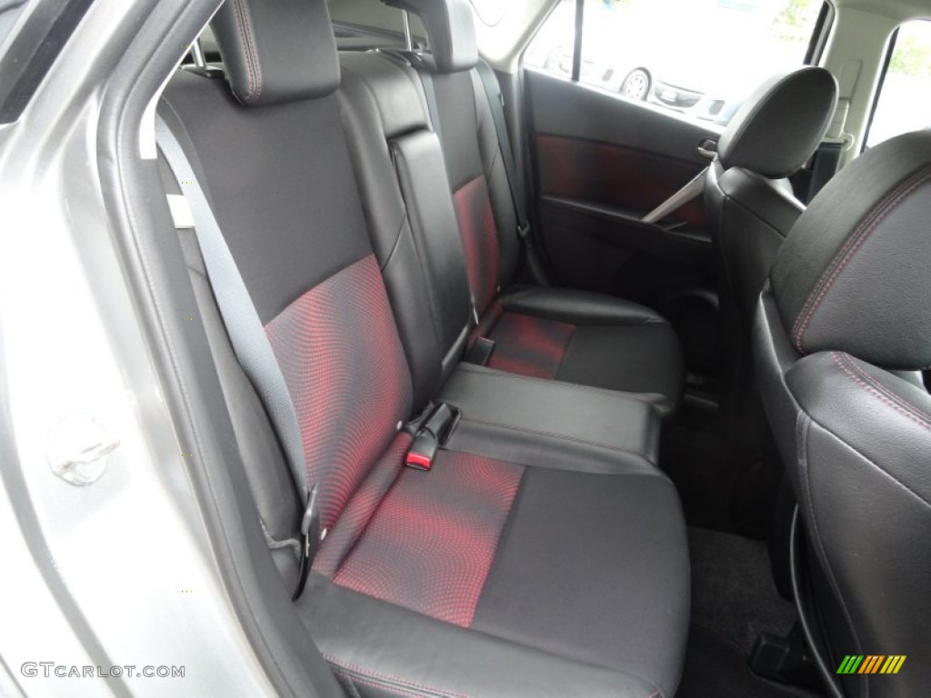 Black/Red Interior 2010 Mazda MAZDA3 MAZDASPEED3 Grand Touring 5 Door Photo #65486374