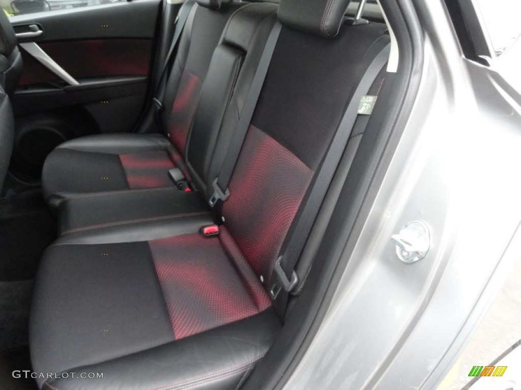 Black/Red Interior 2010 Mazda MAZDA3 MAZDASPEED3 Grand Touring 5 Door Photo #65486398