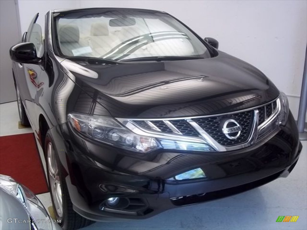 2011 Murano CrossCabriolet AWD - Super Black / CC Cashmere photo #1