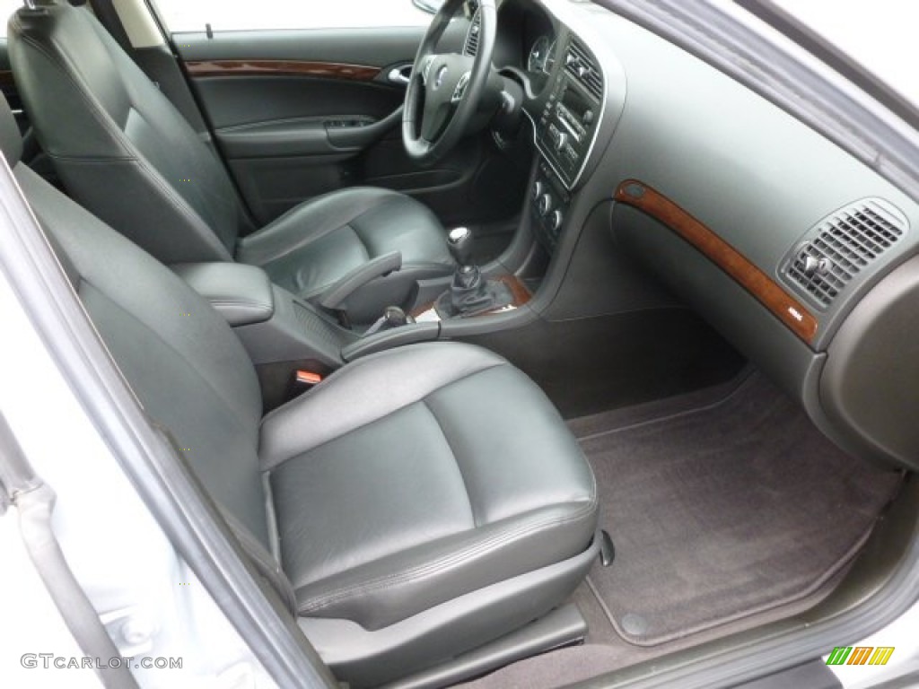 Black Interior 2009 Saab 9-3 2.0T Sport Sedan Photo #65488123