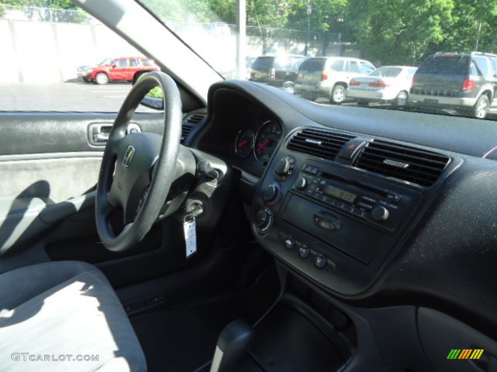 2003 Civic LX Sedan - Royal Blue / Gray photo #8
