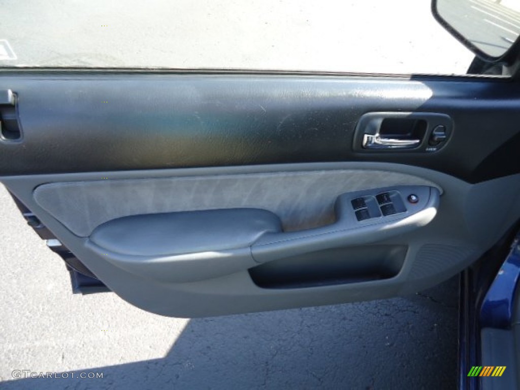 2003 Civic LX Sedan - Royal Blue / Gray photo #15