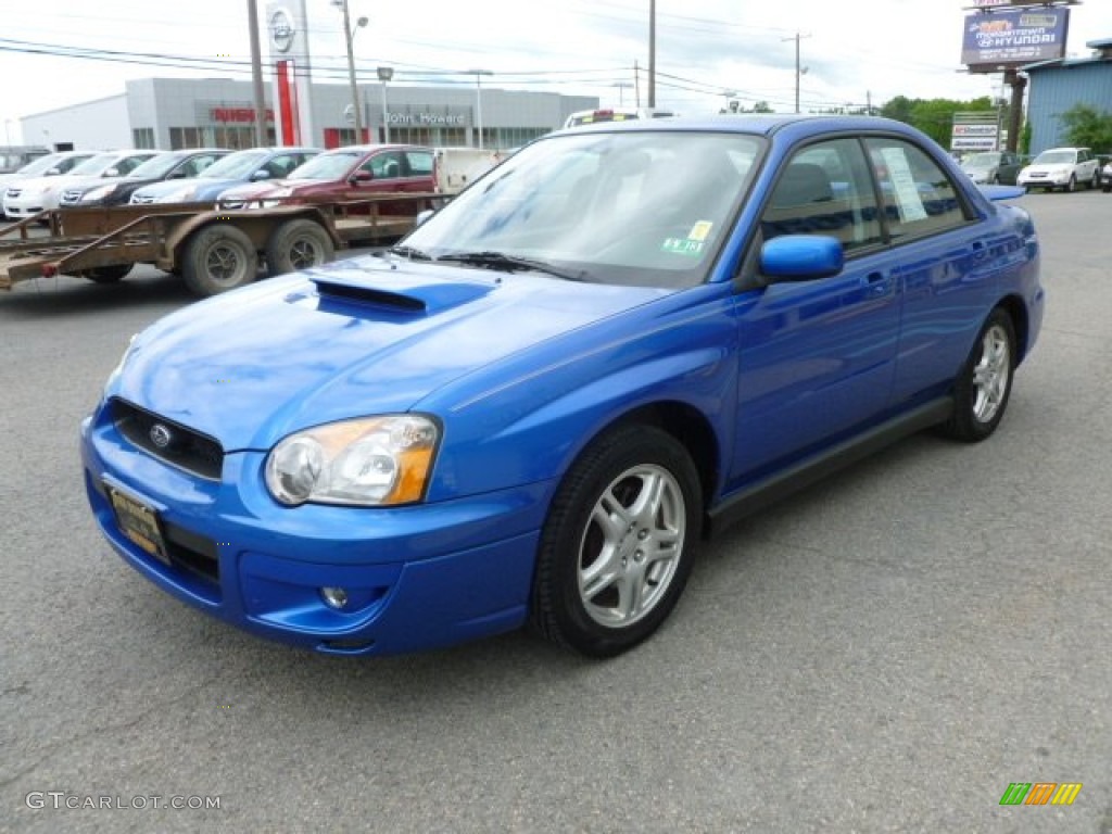 WR Blue Pearl 2004 Subaru Impreza WRX Sedan Exterior Photo #65489530