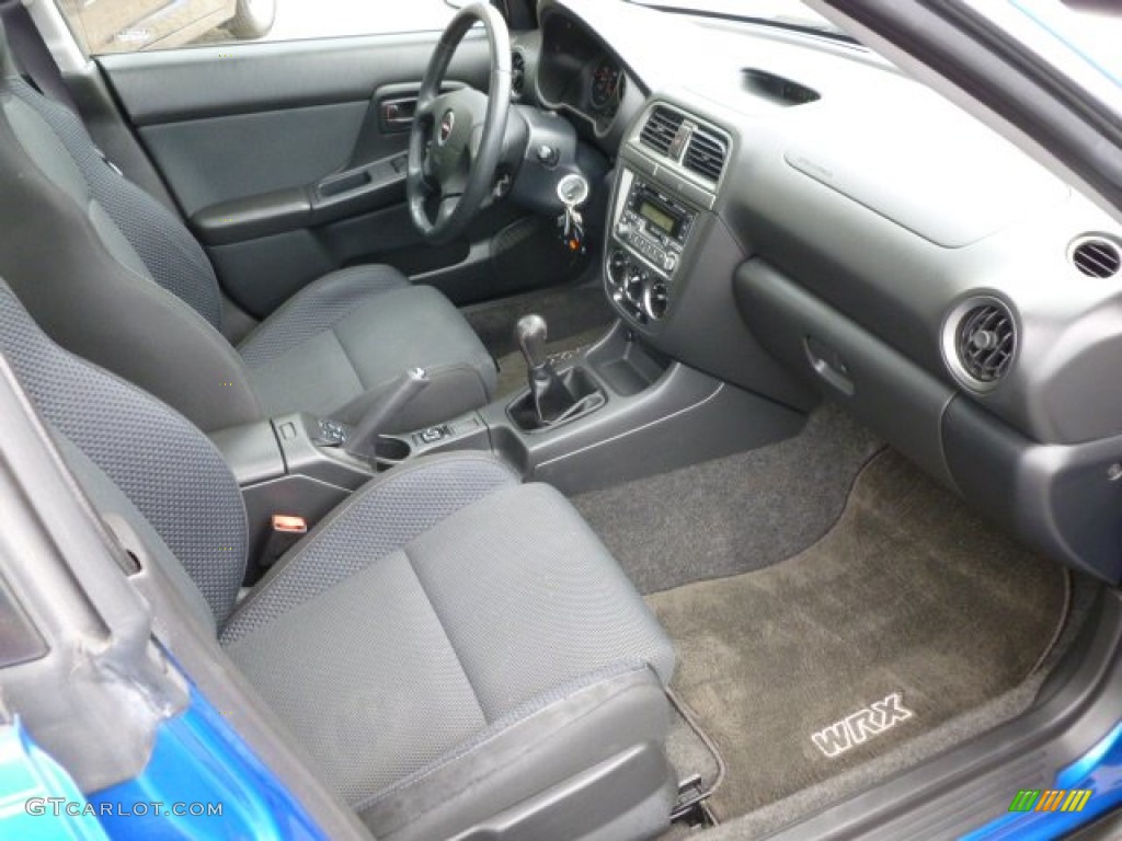 Dark Gray Interior 2004 Subaru Impreza WRX Sedan Photo #65489536