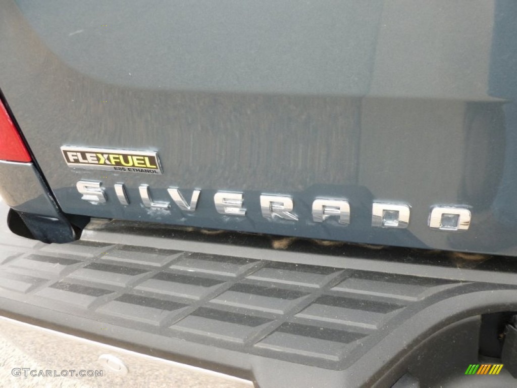 2009 Silverado 1500 LTZ Crew Cab 4x4 - Blue Granite Metallic / Ebony photo #13