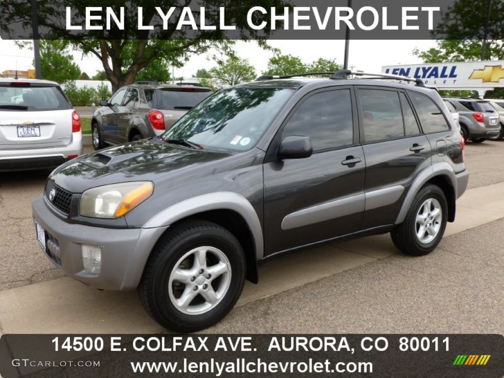2003 RAV4 4WD - Graphite Gray Pearl / Gray photo #1