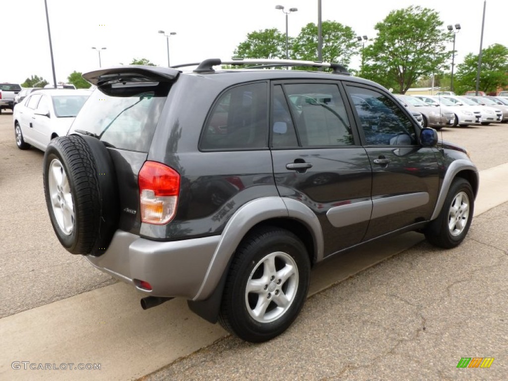 2003 RAV4 4WD - Graphite Gray Pearl / Gray photo #4