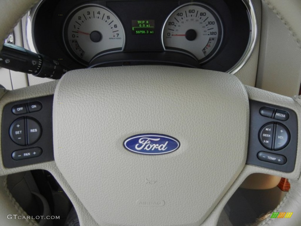 2007 Explorer Eddie Bauer - Dark Cherry Metallic / Black/Stone photo #28