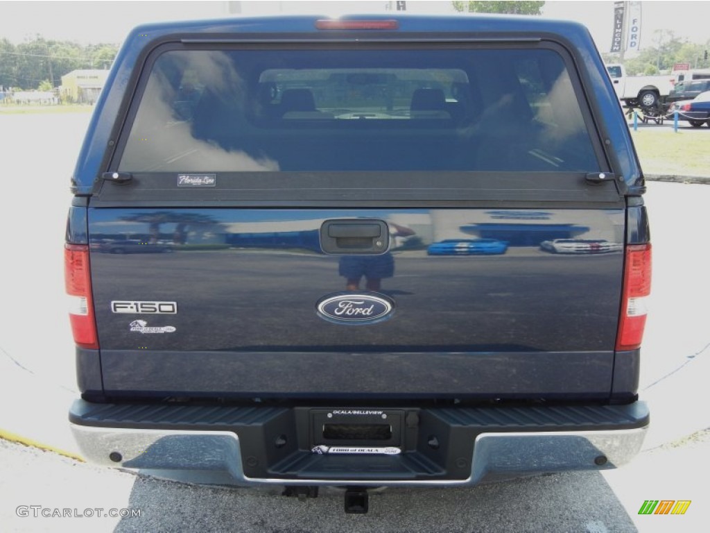 2004 F150 XLT SuperCrew - True Blue Metallic / Medium/Dark Flint photo #4