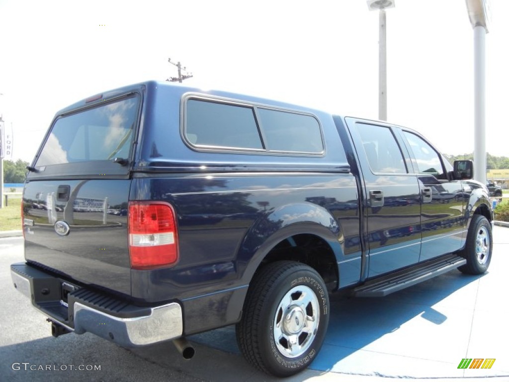 2004 F150 XLT SuperCrew - True Blue Metallic / Medium/Dark Flint photo #5