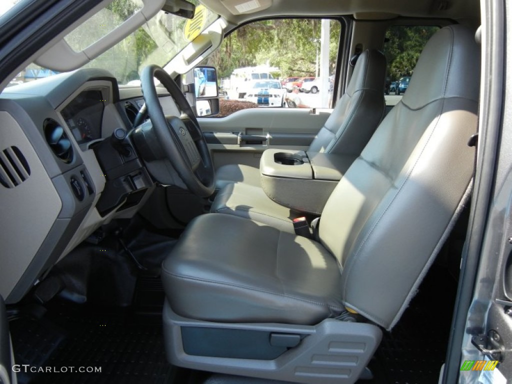 Medium Stone Interior 2010 Ford F250 Super Duty XL SuperCab 4x4 Photo #65494045