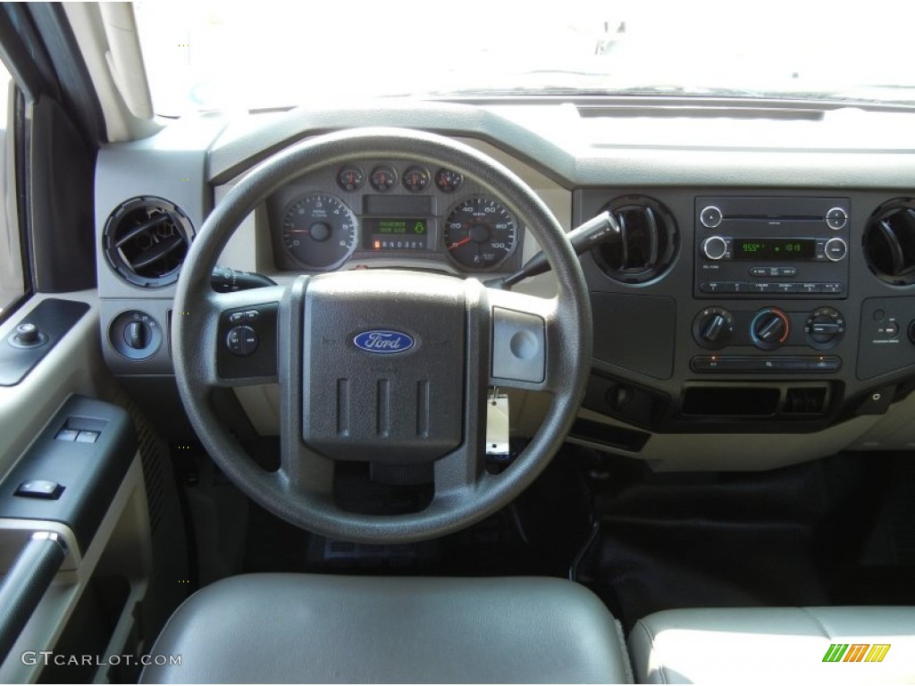 2010 Ford F250 Super Duty XL SuperCab 4x4 Medium Stone Dashboard Photo #65494114