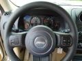 2012 Jeep Patriot Dark Slate Gray/Light Pebble Beige Interior Steering Wheel Photo