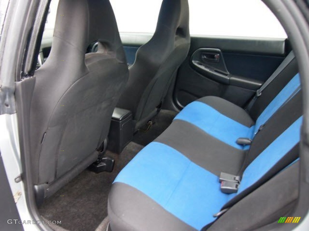 2003 Impreza WRX Sedan - Platinum Silver Metallic / Grey/Blue photo #8