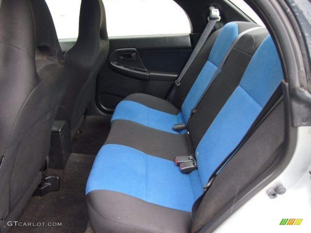 2003 Impreza WRX Sedan - Platinum Silver Metallic / Grey/Blue photo #10