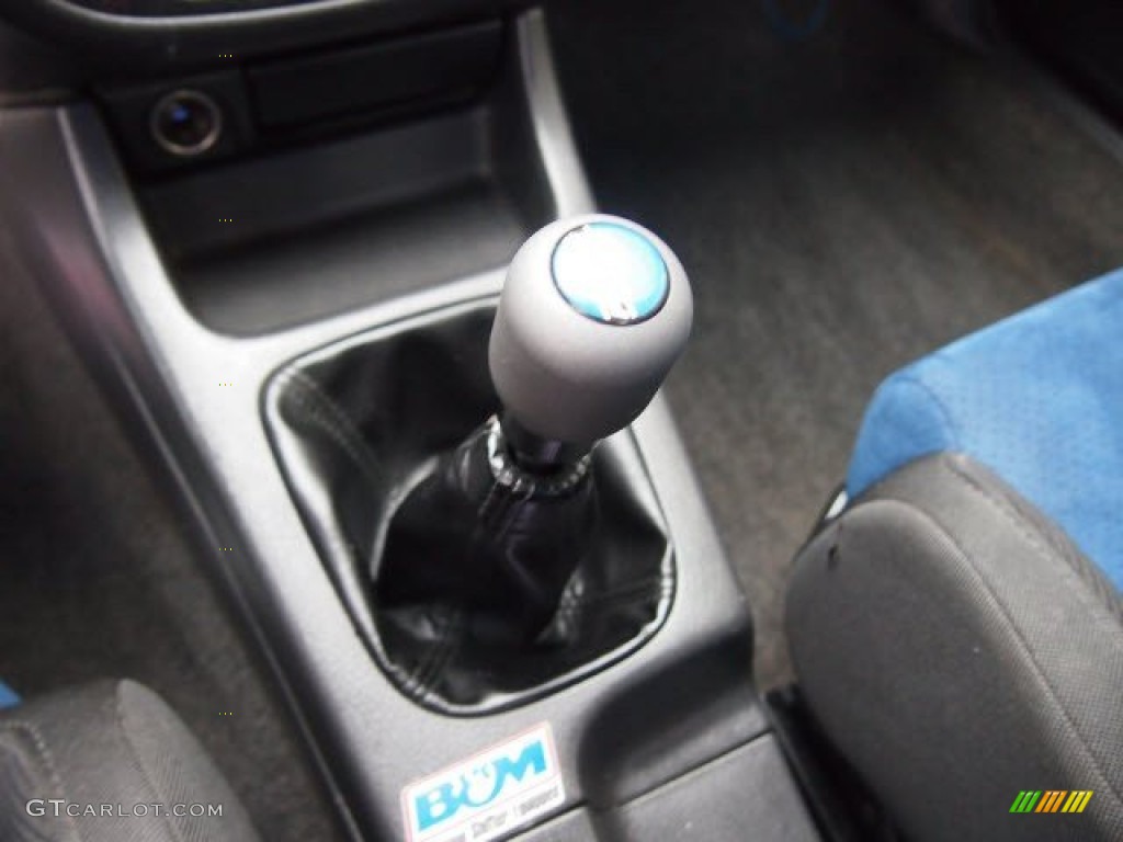 2003 Impreza WRX Sedan - Platinum Silver Metallic / Grey/Blue photo #16