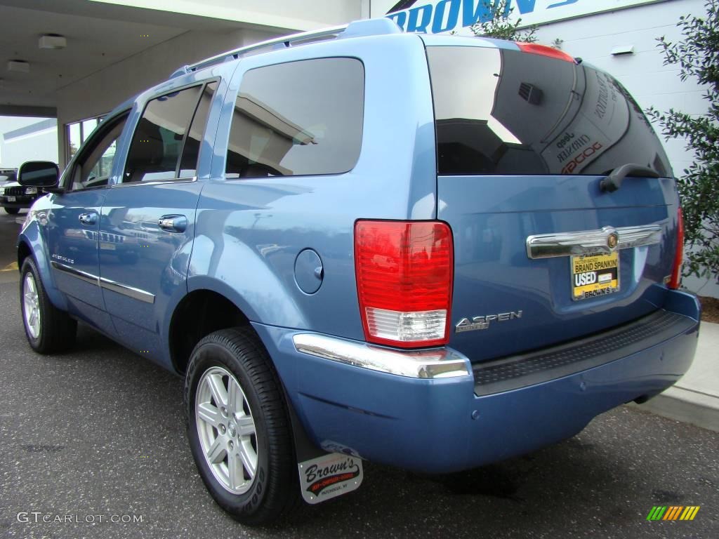 2008 Aspen Limited 4WD - Marine Blue Pearl / Dark Slate Gray/Light Slate Gray photo #4