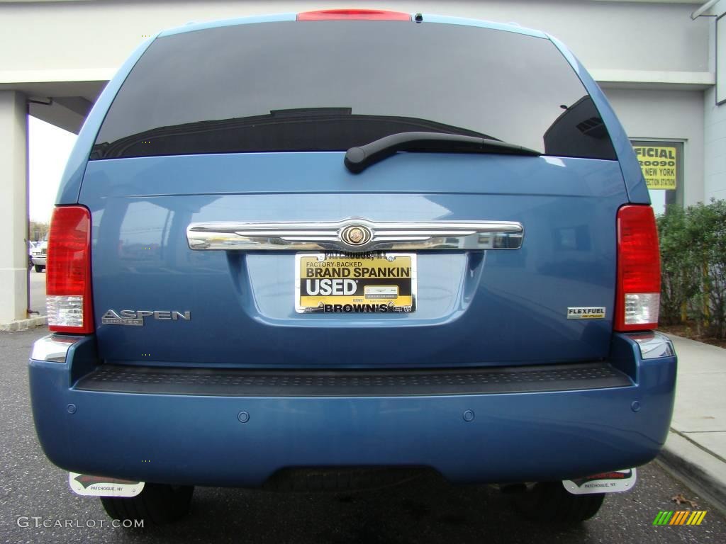 2008 Aspen Limited 4WD - Marine Blue Pearl / Dark Slate Gray/Light Slate Gray photo #5