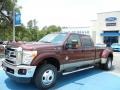 2012 Autumn Red Ford F350 Super Duty Lariat Crew Cab 4x4 Dually  photo #1
