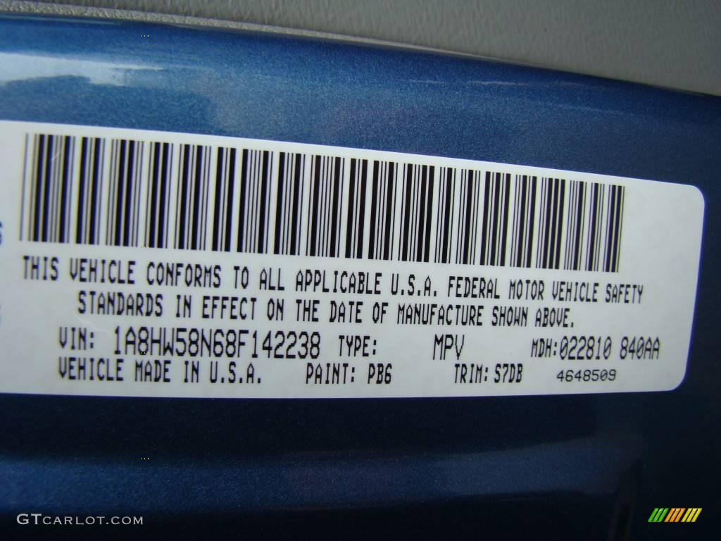 2008 Aspen Limited 4WD - Marine Blue Pearl / Dark Slate Gray/Light Slate Gray photo #15