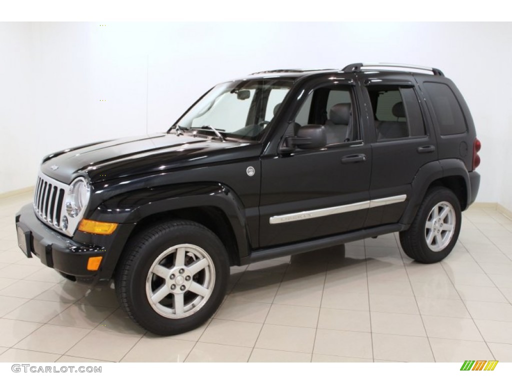 Black Clearcoat 2007 Jeep Liberty Limited 4x4 Exterior Photo #65496296