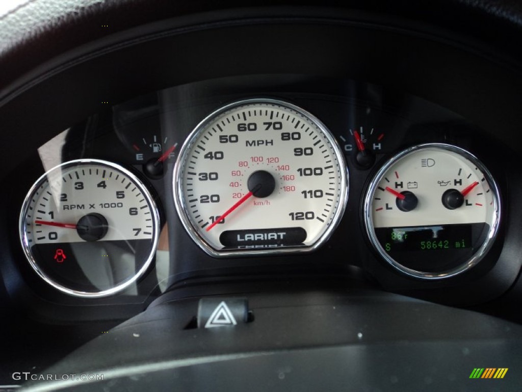 2008 Ford F150 Lariat SuperCrew Gauges Photo #65496755