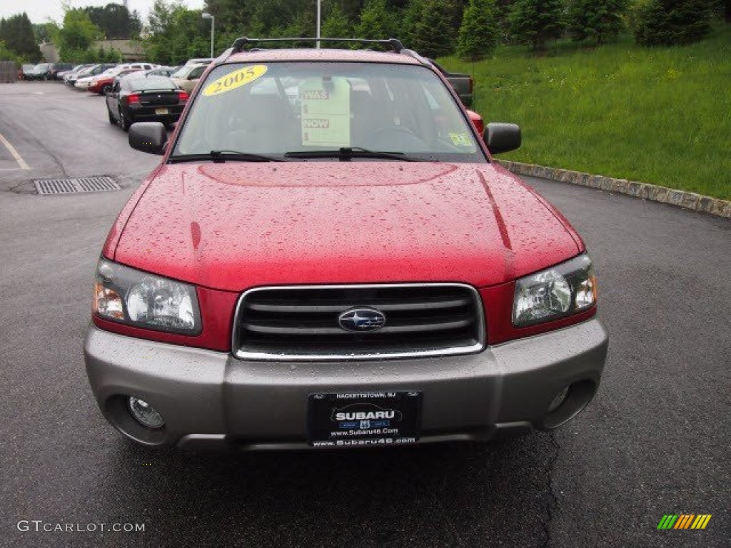 2005 Forester 2.5 XS L.L.Bean Edition - Cayenne Red Pearl / Beige photo #2