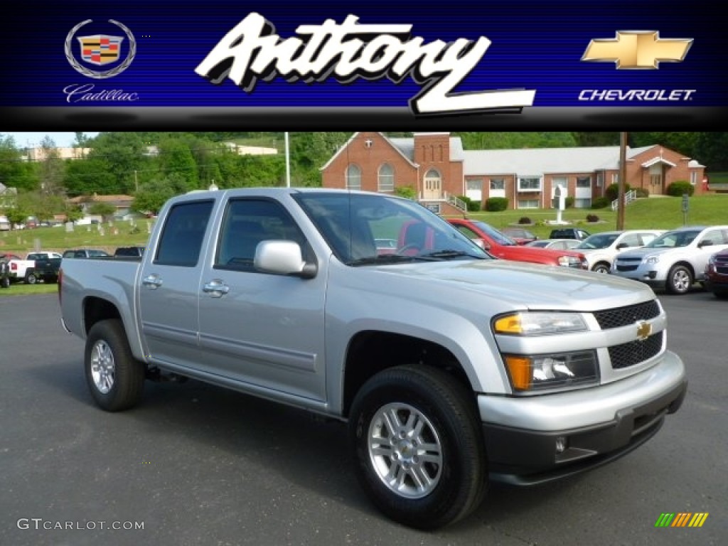 2012 Colorado LT Crew Cab 4x4 - Sheer Silver Metallic / Ebony photo #1