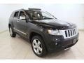 2011 Brilliant Black Crystal Pearl Jeep Grand Cherokee Overland 4x4  photo #1