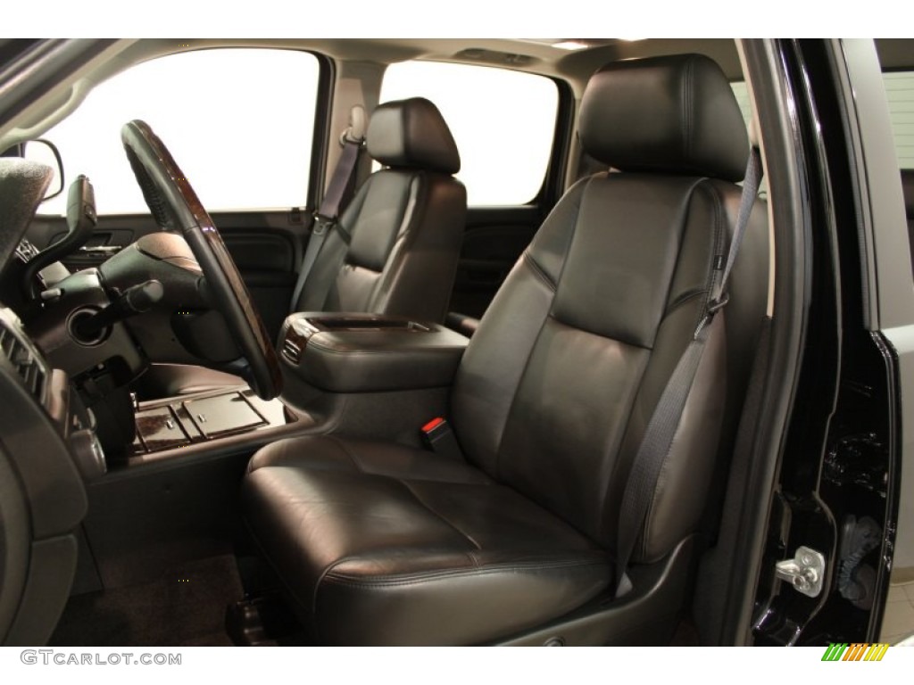 Ebony Interior 2010 GMC Sierra 1500 Denali Crew Cab AWD Photo #65499215