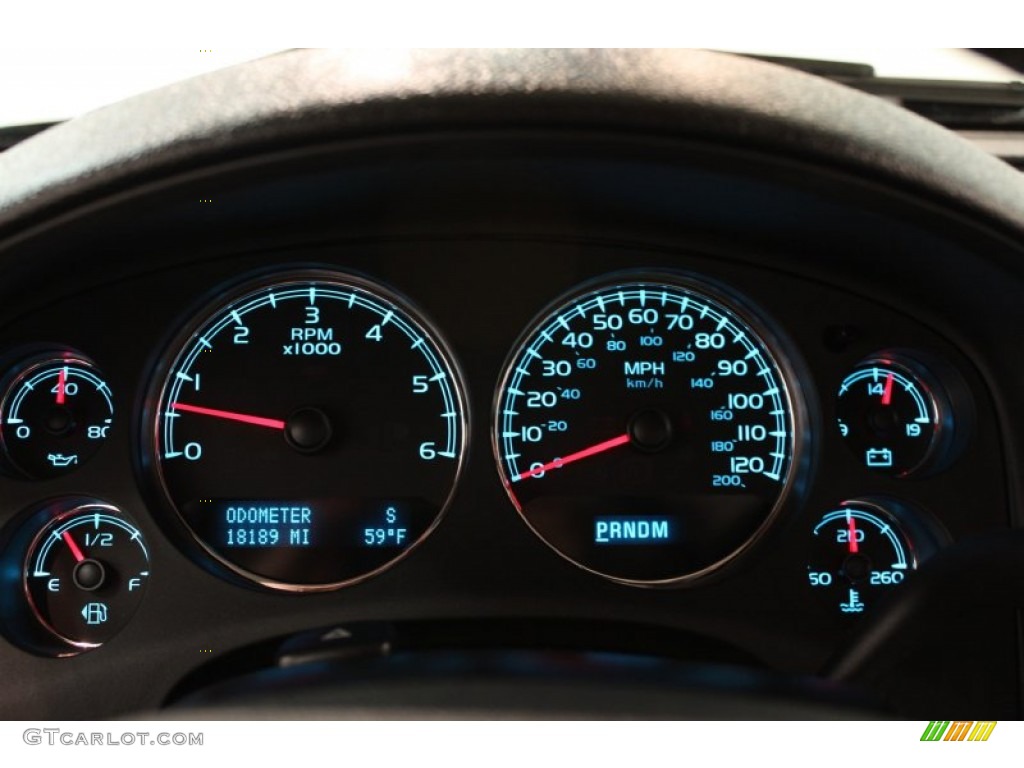 2010 GMC Sierra 1500 Denali Crew Cab AWD Gauges Photo #65499245